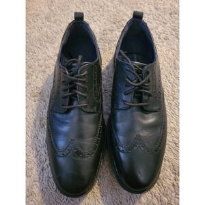 Cole Haan Mens Grand Evolution Wingtip Size 9M Oxford Black Leather C26306 Shoe